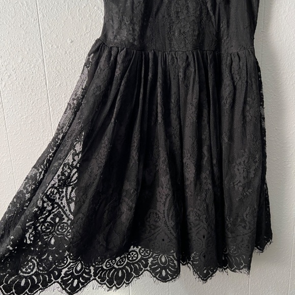 Free People Womens Mini Dress 2 Lace Witchy Fairygoth Whimsigoth Party Cocktail - Picture 7 of 15